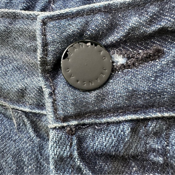 AG Adriano Goldschmied Twisted Alexxis High Rise Vintage Straight Jeans Raw Hem - Picture 13 of 14